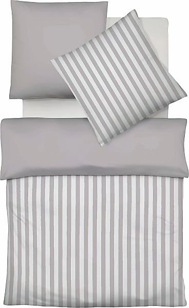 fleuresse Wendebettwäsche "Porto" 3 Stk. tlg. 100% Baumwolle, in Gr. 135x20 günstig online kaufen