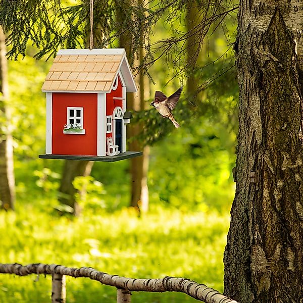 relaxdays Vogelhaus Deko Vogelhaus Landhausstil günstig online kaufen