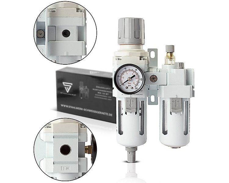 STAHLWERK Druckminderer Druckluftwartungseinheit WE-10 ST für Kompressoren, günstig online kaufen