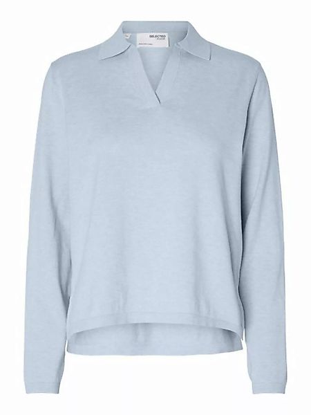 SELECTED FEMME Langarm-Poloshirt Berga (1-tlg) Plain/ohne Details günstig online kaufen