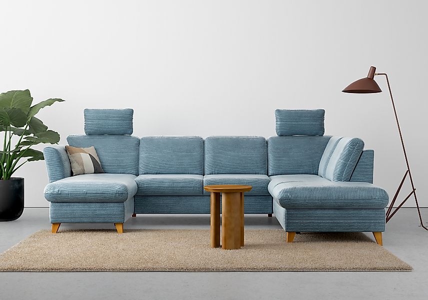 Home affaire Wohnlandschaft »Trelleborg U-Form«, wahlweise mit Bettfunktion günstig online kaufen