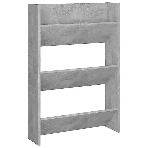 furnicato Hängeschuhschrank Wand-Schuhschrank Betongrau 60x18x90 cm Holzwer günstig online kaufen