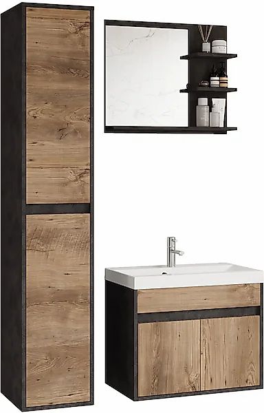 welltime Badmöbel-Set »Cyprus« Komplett-Set, 3 Stk. tlg. günstig online kaufen