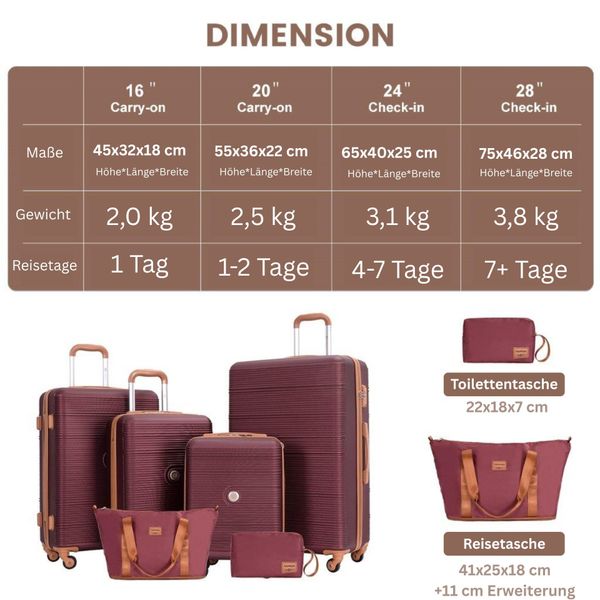 Travelhouse Trolleyset Bari, 4 Rollen, (Spar-Set, günstig online kaufen