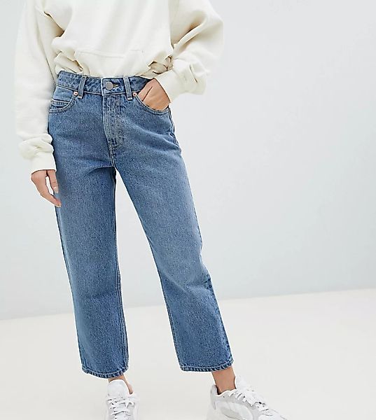 ASOS DESIGN Petite – Florence – Gerade geschnittene Authentic-Jeans aus Rec günstig online kaufen