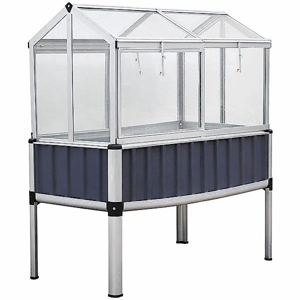 TTL GARDEN Hochbeet Gewächshaus SUPERIOR 128×114×60 cm – Metall Hochbeet Mi günstig online kaufen