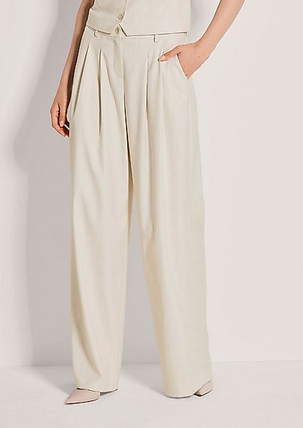 MADELEINE Stoffhose Bundfaltenhose mit weitem Bein Stoffhose mit Formbund, günstig online kaufen