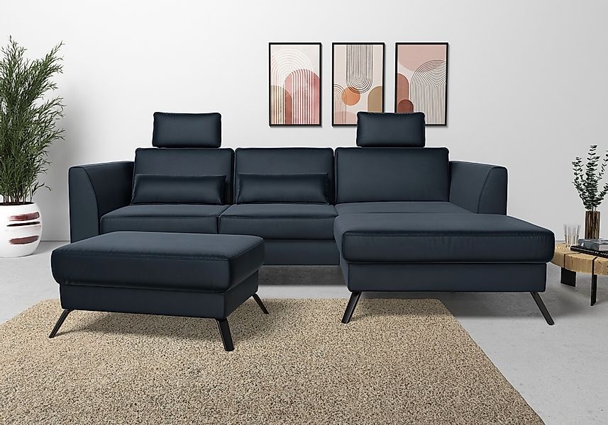 sit&more Ecksofa "Olsen L-Form" inklusive Sitztiefenverstellung, wahlweise günstig online kaufen