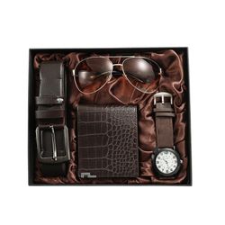 MODFU Geldbörse Gentleman-Set Herren Geschenkset Gürtel günstig online kaufen