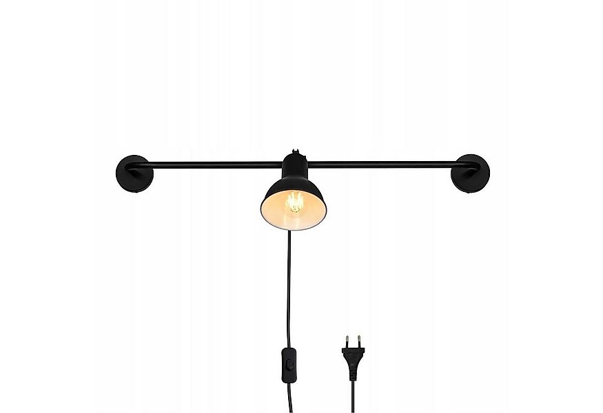 ZMH Wandleuchte Innen schwarz - Retro E27 Wandlampe mit Schalter für Wohnzi günstig online kaufen