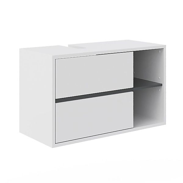 Vicco Waschbeckenunterschrank Viola, Weiß/Anthrazit, 100 x günstig online kaufen