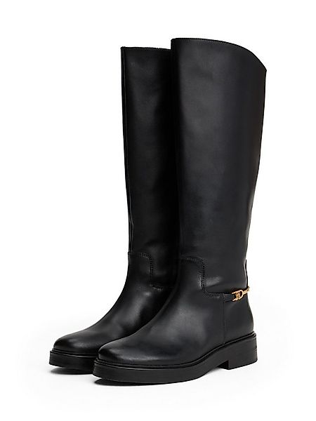Tommy Hilfiger TH HORSEBIT RIDING LONG BOOT Stiefel, Blockabsatz, Langschaf günstig online kaufen