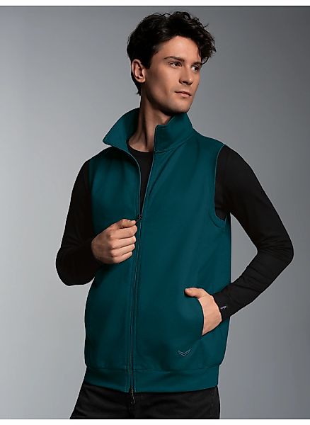 Trigema Steppweste "TRIGEMA Weste aus bequemem Sweat-Material" 1 Stk. günstig online kaufen