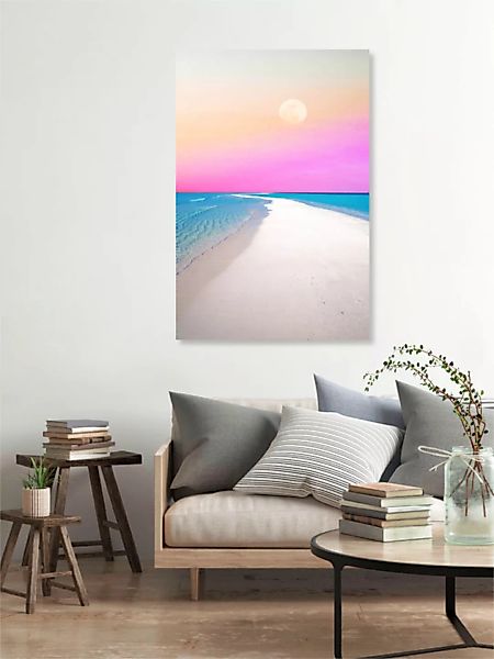 Poster / Leinwandbild - Ocean & Moon Ii günstig online kaufen