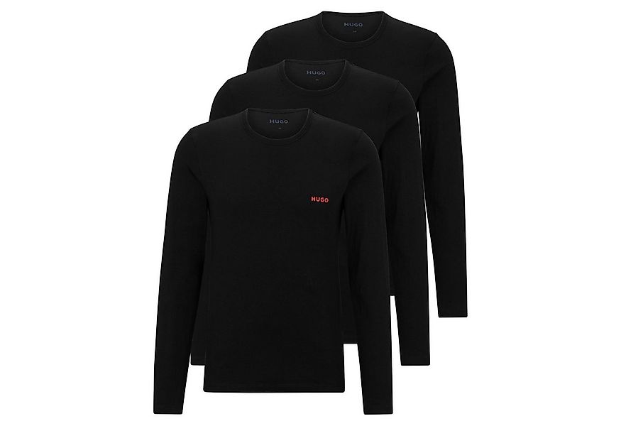 HUGO T-Shirt Herren Longsleeve 3er Pack Baumwolle (Packung, 3er Pack) günstig online kaufen