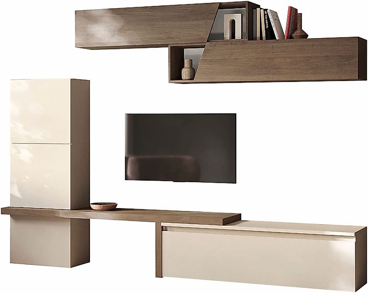 Home affaire Wohnwand "Infinity, 7tlg. Breite 280 cm, moderne Mediawand" 7 günstig online kaufen