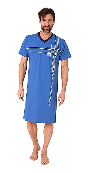 Normann Pyjama Normann Herren kurzarm Nachthemd günstig online kaufen