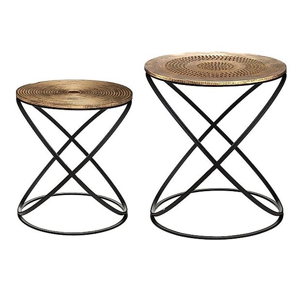 Atmosphera Créateur d'intérieur Beistelltisch 2 Beistelltische mit Metallfü günstig online kaufen