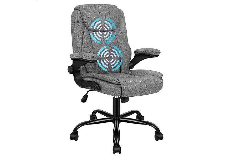 ALFORDSON Bürostuhl Ergonomischer Massage Studienstuhl mit Klappbarer Armle günstig online kaufen