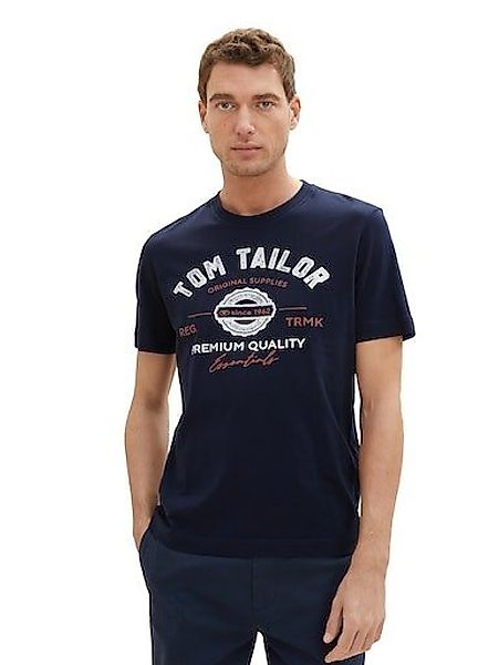 TOM TAILOR T-Shirt mit großem Logofrontprint günstig online kaufen