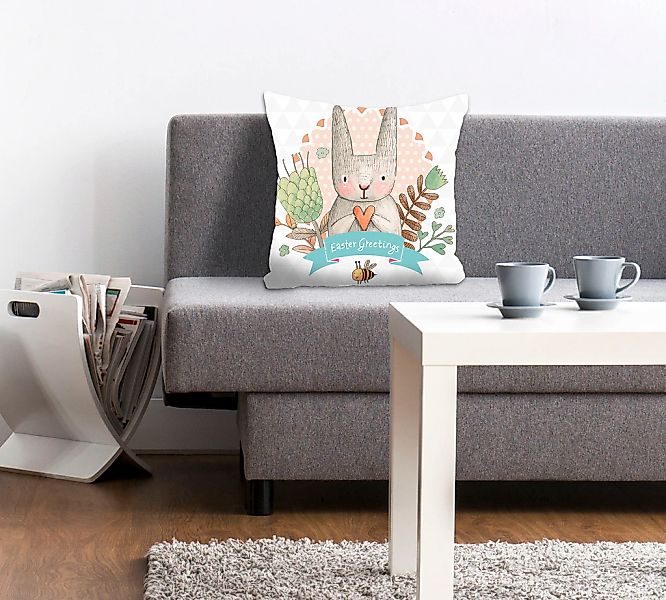 queence Dekokissen "Phoebe" Mit Easter Greetings günstig online kaufen