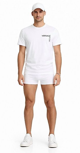 Versace Jeans Couture Print-Shirt T-Shirt Logo-Print Doppelte Nähte am Saum günstig online kaufen