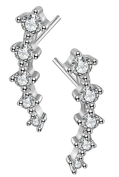 Limana Paar Ohrstecker Damen Ohrringe 925 Silber kleine rosa schwarze klare günstig online kaufen