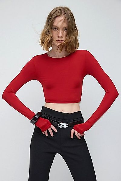 No Matter What Crop-Top Langarm Essential Crop Top günstig online kaufen