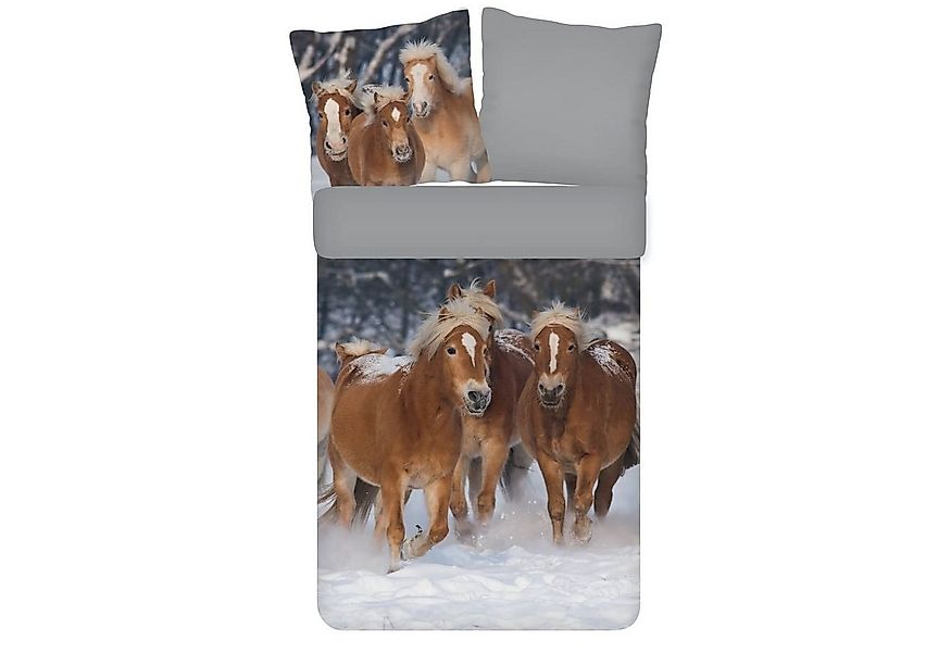 ESPiCO Kinderbettwäsche Pferde Flanell Trendy Bedding, Flanell, 2 teilig, P günstig online kaufen