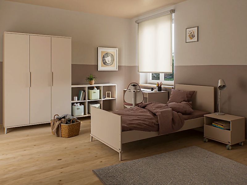 YUNY by PAIDI Kinderbett "SISTER LOU 90x200cm Jugendliege in Beige", zeitlo günstig online kaufen