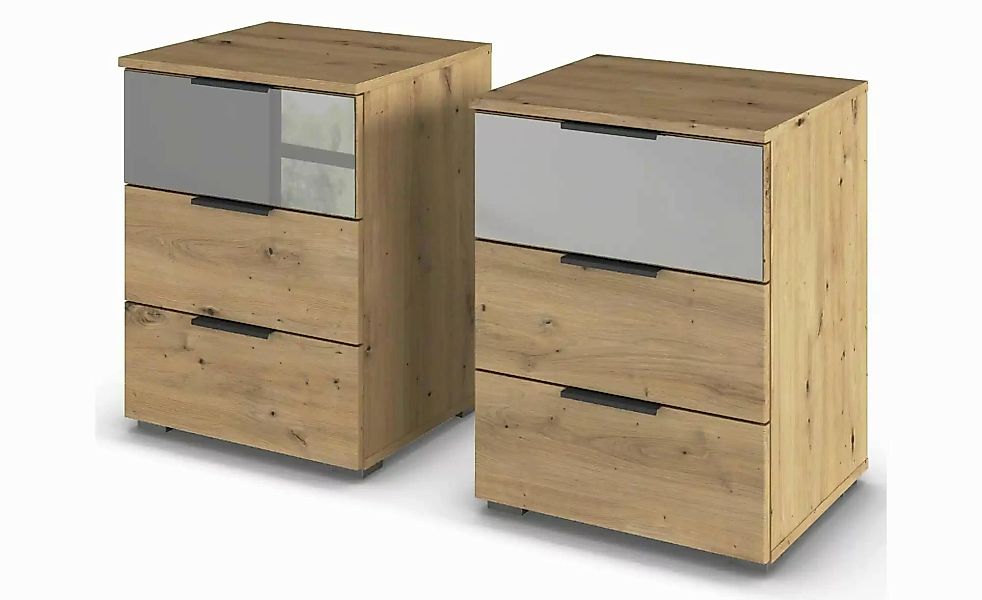 Nachttisch 2er-Set  Skyla ¦ holzfarben ¦ Maße (cm): B: 47 H: 62 Tische > Na günstig online kaufen