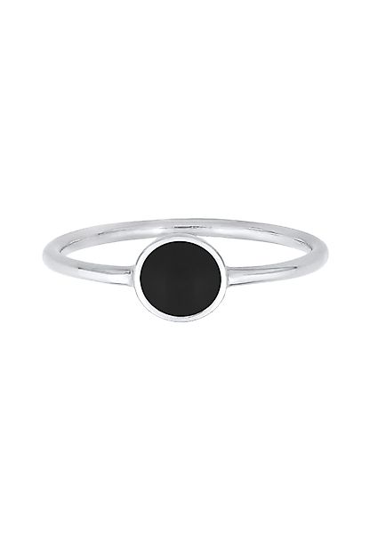 Elli Fingerring Solitär Stapelring Emaille 925 günstig online kaufen