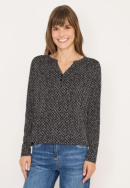 Cecil Langarmshirt aus softem Materialmix günstig online kaufen