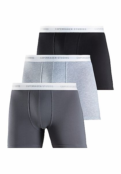 Copenhagen Studios Langer Boxer "Boxershorts für Herren", (Packung, 3 St., günstig online kaufen