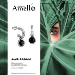 Amello Paar Creolen Amello Ohrringe Edelstahl günstig online kaufen