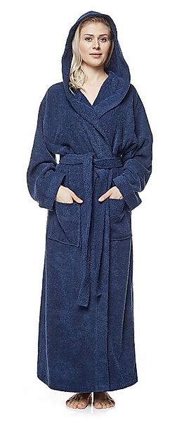 Arus Damenbademantel Pandora, extra lang, mit Kapuze, 100% Baumwolle, für S günstig online kaufen
