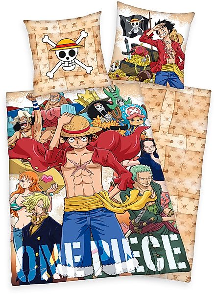 Wendebettwäsche "One Piece" mit tollem One Piece-Motiv günstig online kaufen