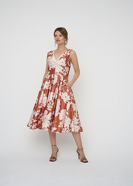 Kleo Abendkleid (1-tlg) Elegant schimmernder Satinstoff günstig online kaufen