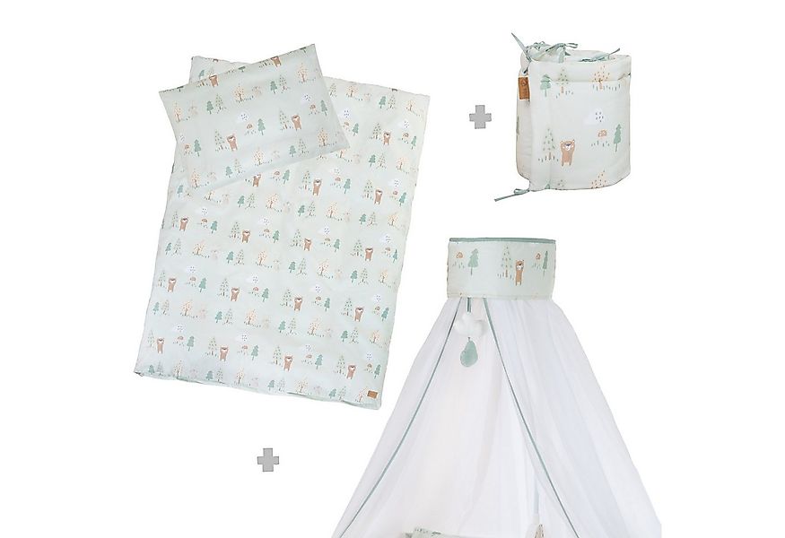 roba® Kinderbettwäsche 100 x 135 cm - Kinderbettgarnitur Woodland Buddies - günstig online kaufen