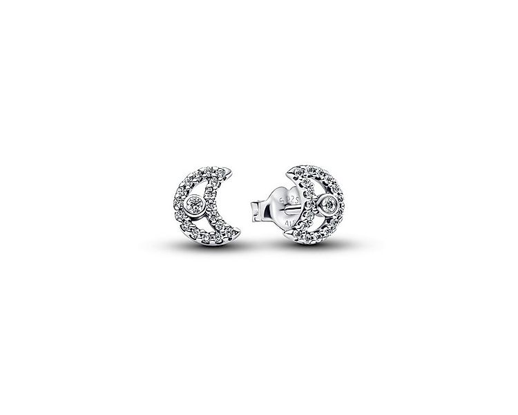Pandora Paar Ohrstecker Ohrstecker Damen Funkelnder Mond Sterling-Silber 29 günstig online kaufen
