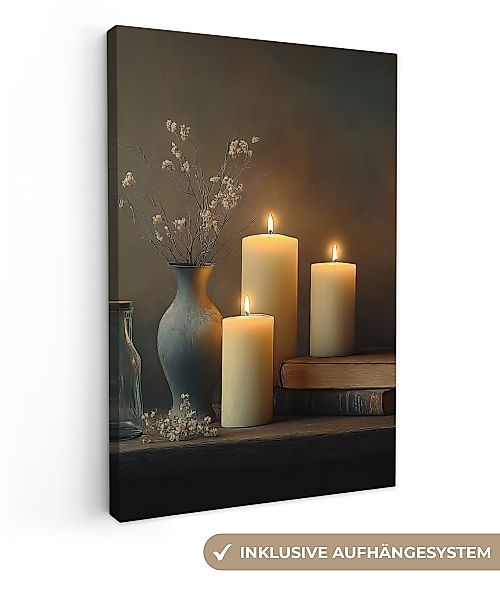 OneMillionCanvasses® Leinwandbild Kerzen - Stilleben - günstig online kaufen