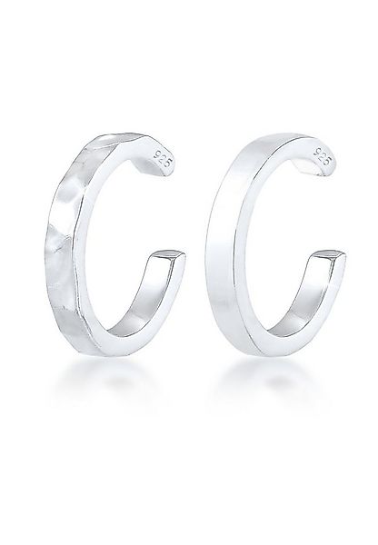 Elli Ohrklemme Earcuff Set Organic Look 925 Silber, Geo günstig online kaufen