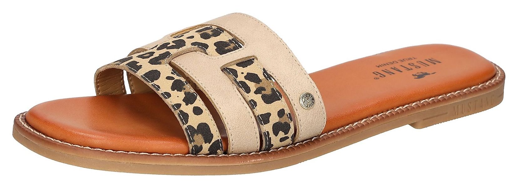 Mustang Shoes Pantolette, Flats, Sommerschuh, Urlaubschuh, günstig online kaufen