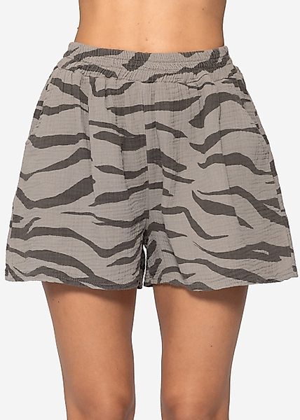 SASSYCLASSY Shorts Musselin Shorts mit Print günstig online kaufen