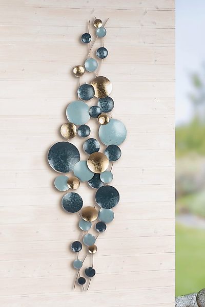 Casablanca by Gilde Wanddekoobjekt »Wandrelief Turquoise«, (1 St.) günstig online kaufen