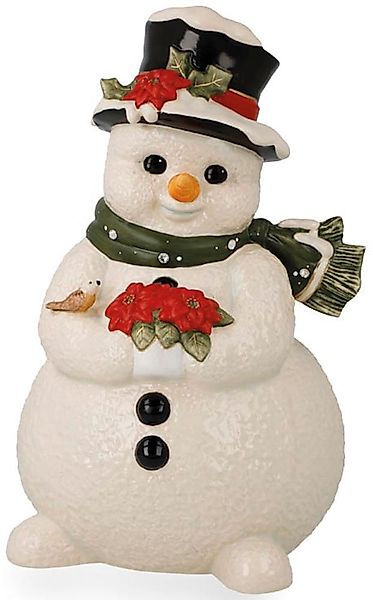 Goebel Dekofigur "Schneemann - Im verschneiten Garten" 13,5 x 13,5 x 22 cm günstig online kaufen