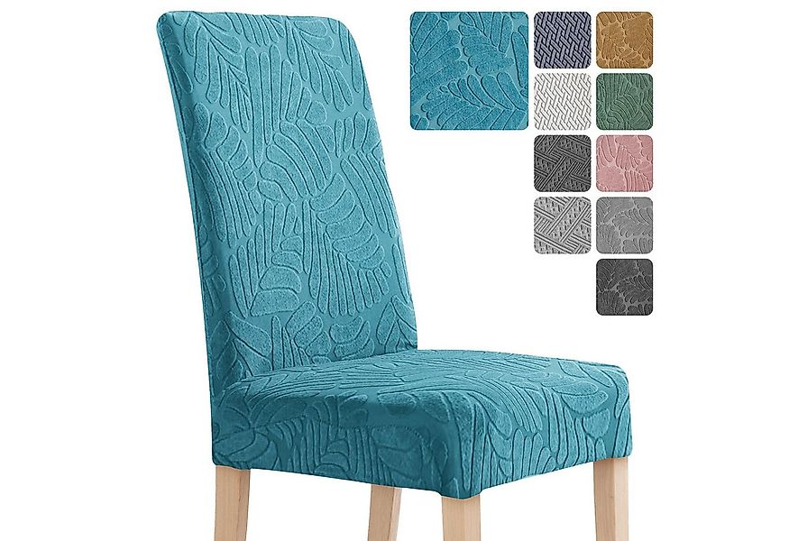 Simloveve Stuhlhusse Stretch Stuhlbezug mit Gummiband Abnehmbar, waschbar, günstig online kaufen