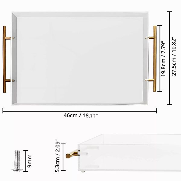 Kurtzy Aufbewahrungsdose Acryl Serviertablett mit eleganten günstig online kaufen