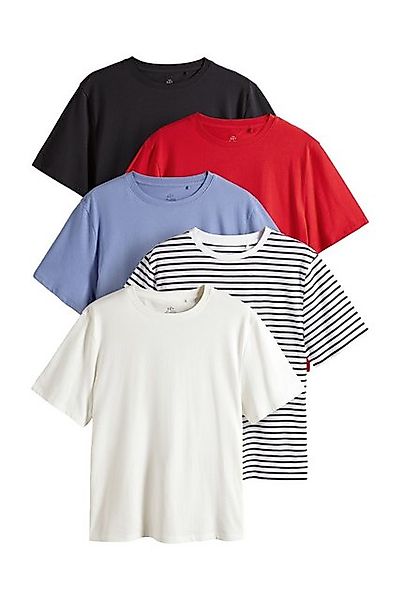 The Set T-Shirt 5er-Pack The Set Relaxed Fit T-Shirts Baumwolle (5-tlg) günstig online kaufen