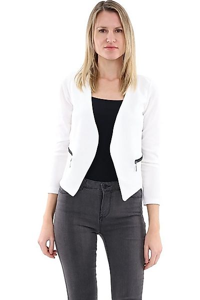 malito more than fashion Jackenblazer malito Damen Blazer ohne Kragen, Sakk günstig online kaufen